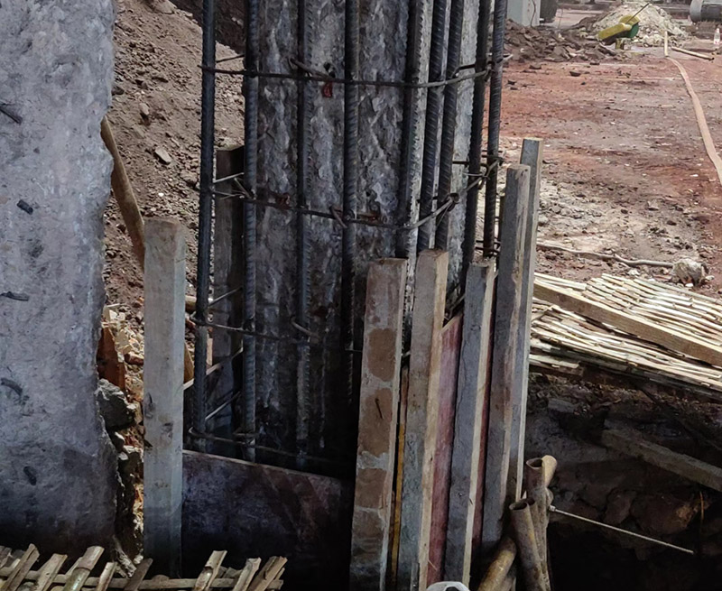 杭州加固-柱基礎(chǔ)往上截面加固