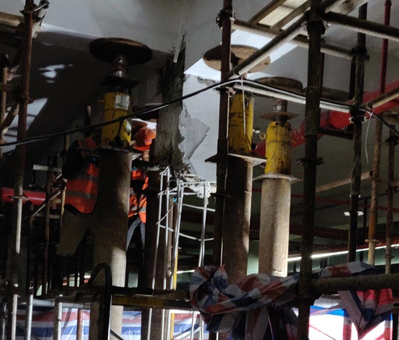 杭州加固-地下室柱托換